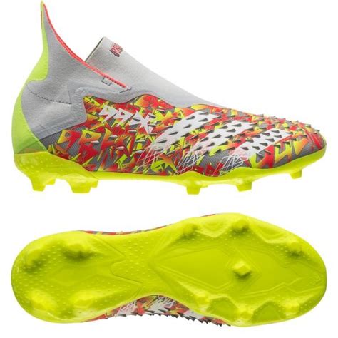 adidas predator freak + fg numbers up - grau/weiß/gelb kinder|adidas predator freak 1 low.